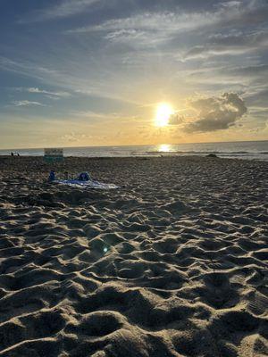 Beach yoga