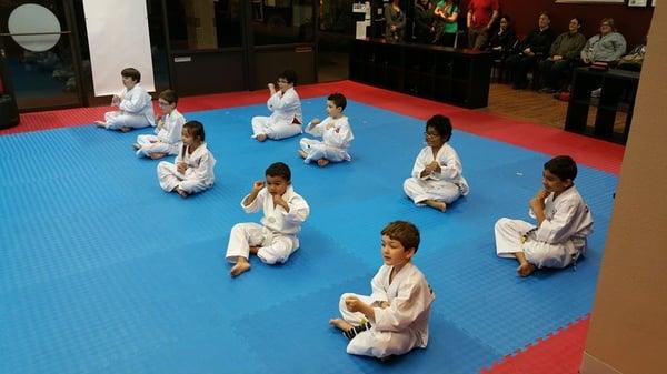 Warriors beginning their Black Belt journey!