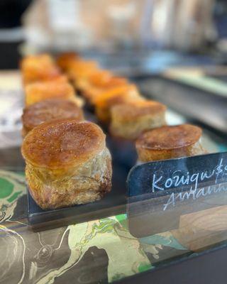 Their version of a Kouigman. These are upside down look at that Carmel!