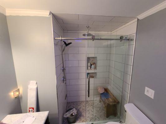 Complete renovation, changed tub to a beautiful tile shower