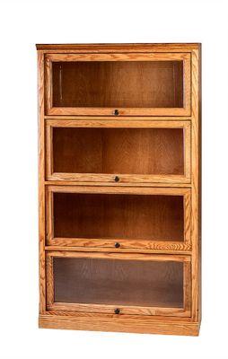 Huge selection of bookcases with glass or solid door options.  Hundreds of size options.