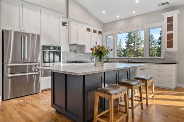 Refresh your cabinets at the Running Y in Klamath Falls with Painted Pieces! Expert refinishing for a modern, stunning transformation.