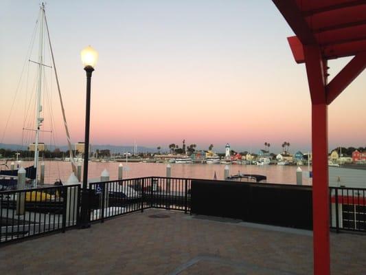 Nice view of the Marina harbor from the WB terrace