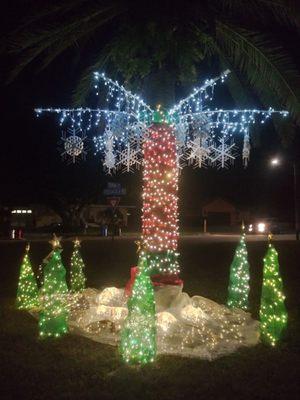 One of the Christmas lights displays.