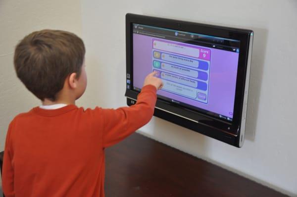 The kids can stay busy in the exam room with our educational software and touch screen computers.