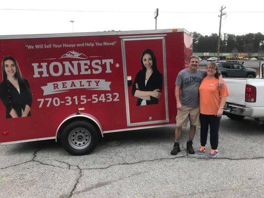 They bought a house and now we're helping them move!