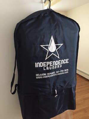 New 2 in 1 garment/laundry bag from Independence Laundry!!