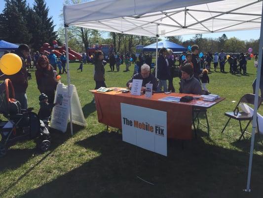 The Mobile Fix helping at The Autism Walk