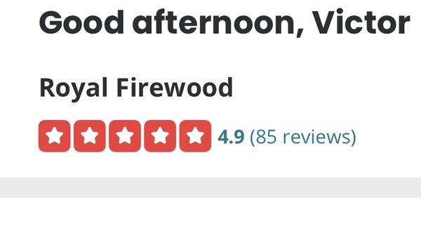 We pride ourselves in the best customer service and Firewood experience!