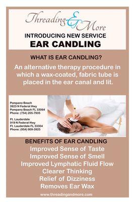 Now offering new service ear candling