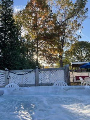 View from the hot tub