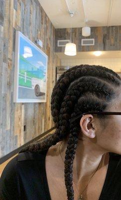 Side cornrows