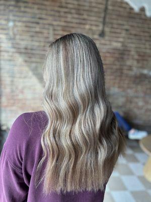 Teasy lights/ gray coverage for those roots!