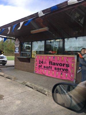 24 flavors of amazing soft serve! Love this place!