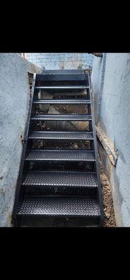 Metal stairs