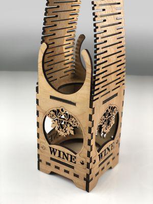 Win box made out of wood by laser machine