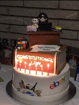 My Husband's Nerdy 30 Birthday Cake