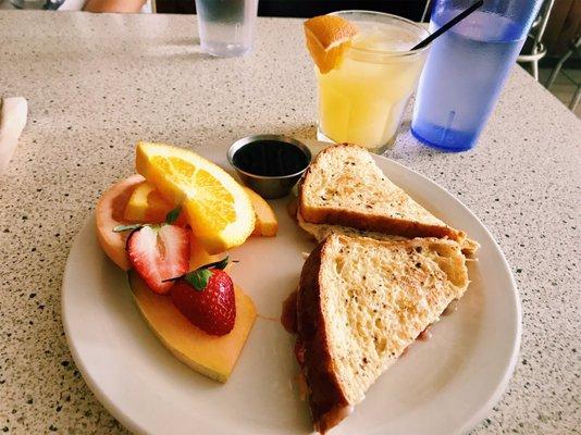 Strawberry French Toast Panini w/ Brie