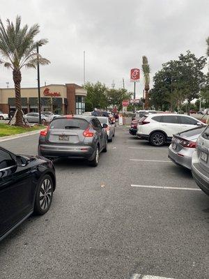 Drive through blocks parking