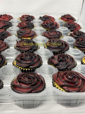 Two tone cupcakes