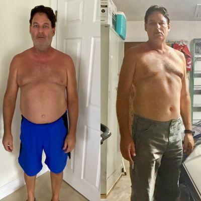 Joe lost 20lbs in Six weeks.