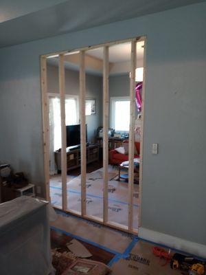 Framing in a doorway