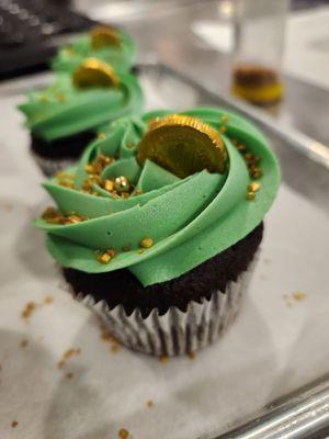 St.Patrick Day Chocolate cupcake