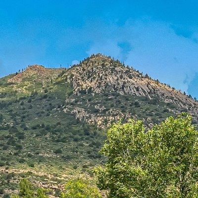 Back Yard view of Mount Elden - Flagstaff Vacation Rental