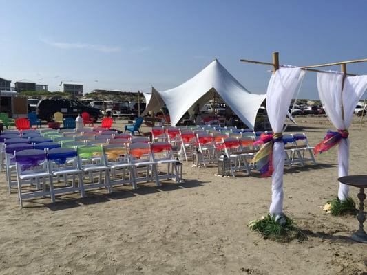 Getting married at Sandfest love is in the air :))