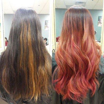 Ombré color