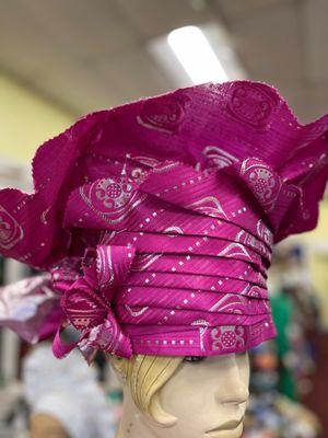 African autogele, ready to wear gele, African hat, traditional wedding hat, pre-tied headgear, headwrap, Headtie,