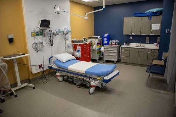 Emergency and trauma room.