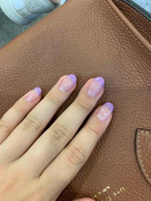 purple French tip