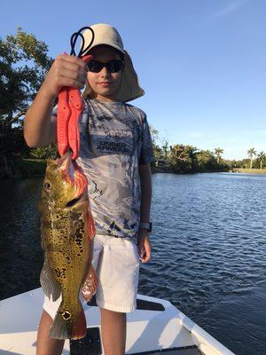 Kids always have a great time fishing with us on the water!