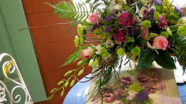 One of the creative arrangements our full florist created.