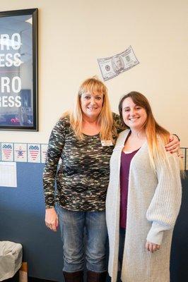 Mother Nonda and daughter Stephanie get to spend their work days together here at Liberty!