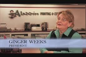 Ginger Weeks, President of Aladdin Printing & Copying, Inc.