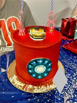 Iron Man Snickerdoodle cake