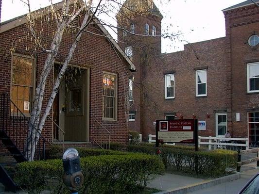 Front of Somatic Systems headquarters, in Northampton, Massachusetts