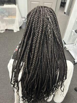 Medium box braids