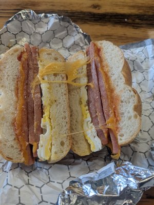 Pork roll egg and cheese