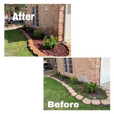 Flowerbed clean up