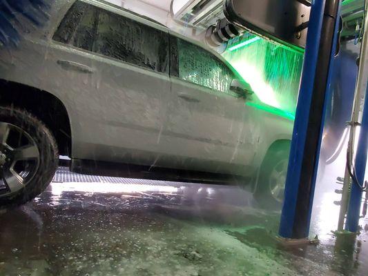 We use the latest technology & chemistry to wash your car safely.