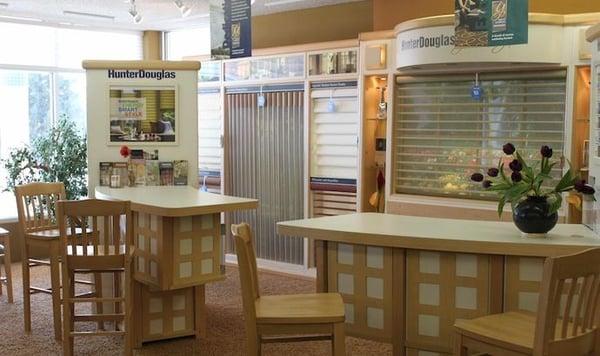 Come check out our showroom and exclusive Hunter Douglas gallery collection.