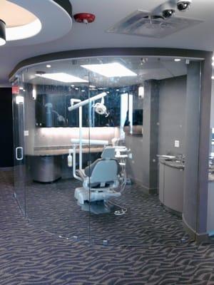 dental office curved glass