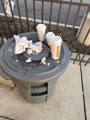 Trash can like this at 7 am?