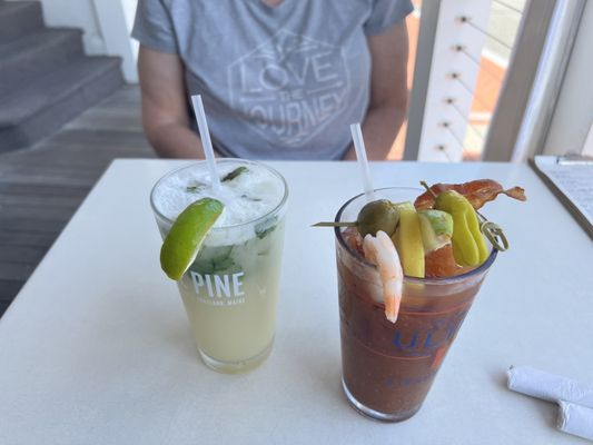 Coconut Mojito and bloody Mary