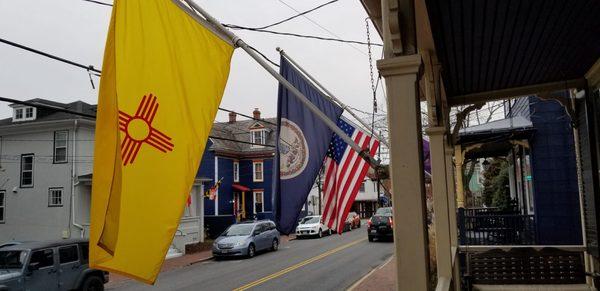 They flew each guests state flag.