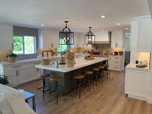 Kitchen, family and living room remodel