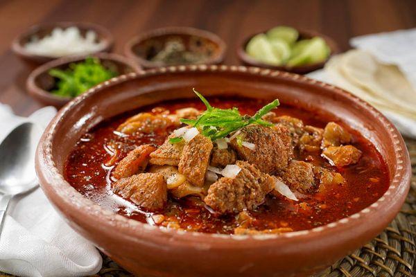 Delicious Pancita - beef tripe stew.